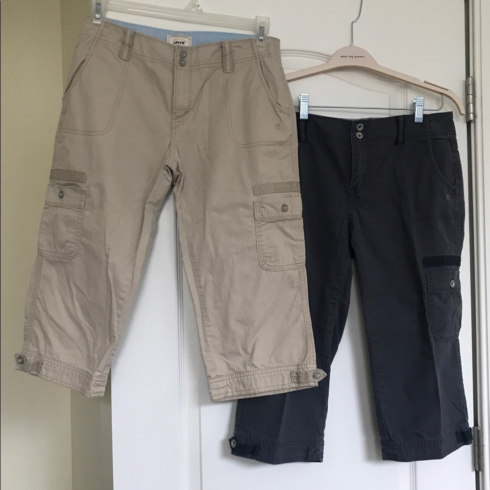 2 pair Levi cropped - like new 2/$54 ($27 each) bundle size 6